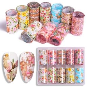 Angel themed nail foils